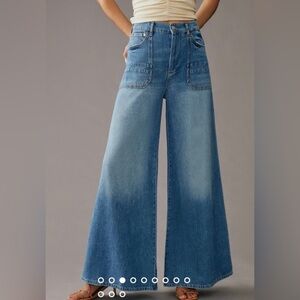 Anthropologist + Pilcro The Jane High Rise Wide Leg Jeans